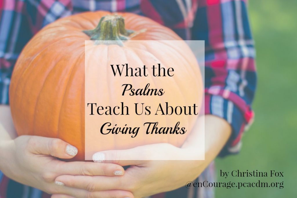 What The Psalms Teach Us About Giving Thanks Encourage
